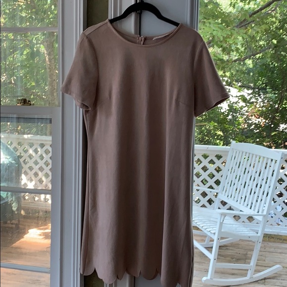 Moon Collection micro suede dusty pink dress small - Picture 2 of 4